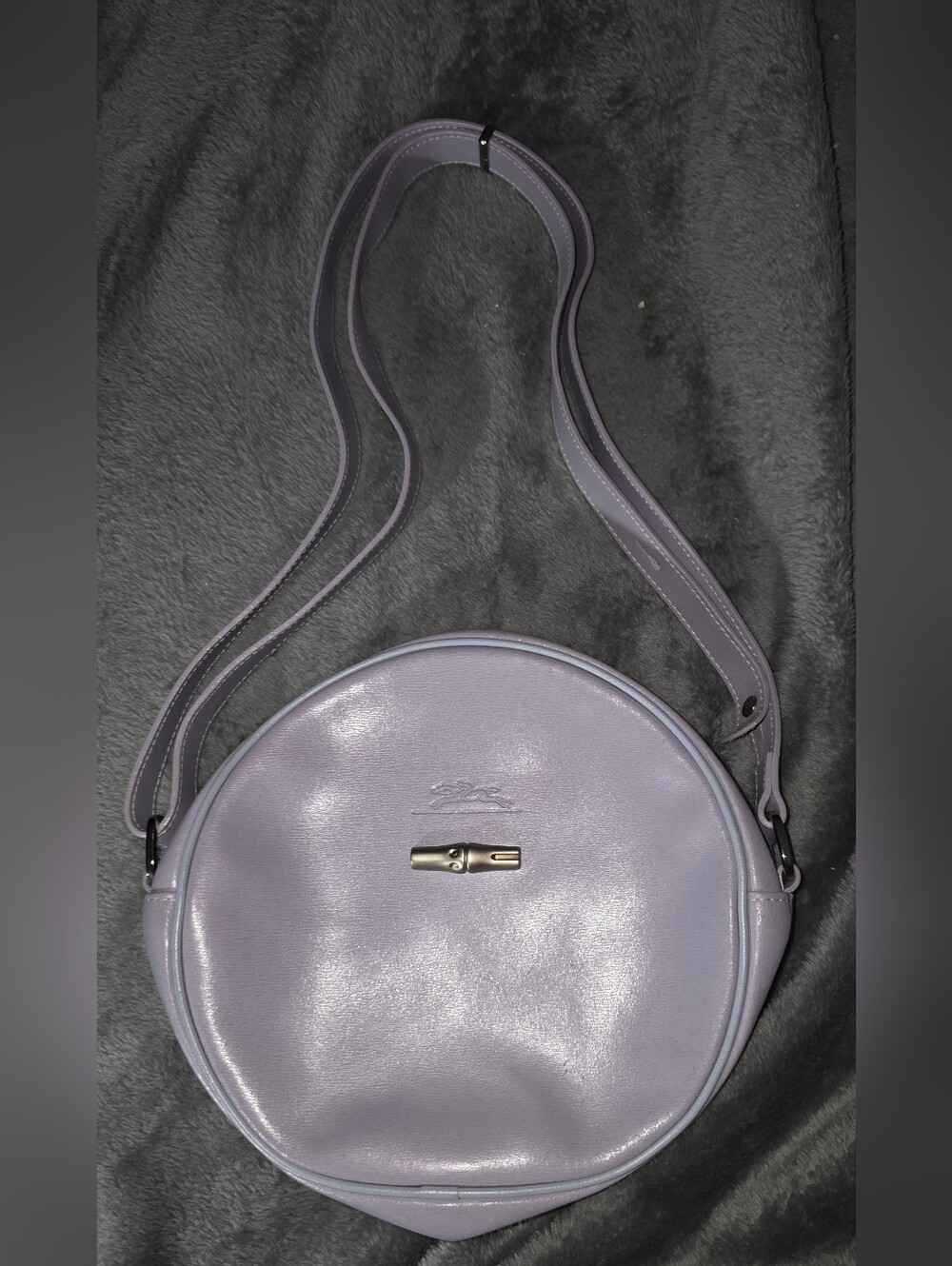 Vintage Longchamp Roseau Round Crossbody Bag